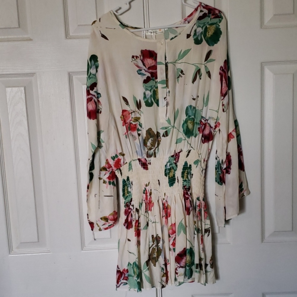White Floral Romper